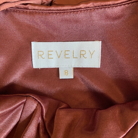 Revelry Cinnamon Rose Satin Bridesmaid Dress - Picture 6 of 6